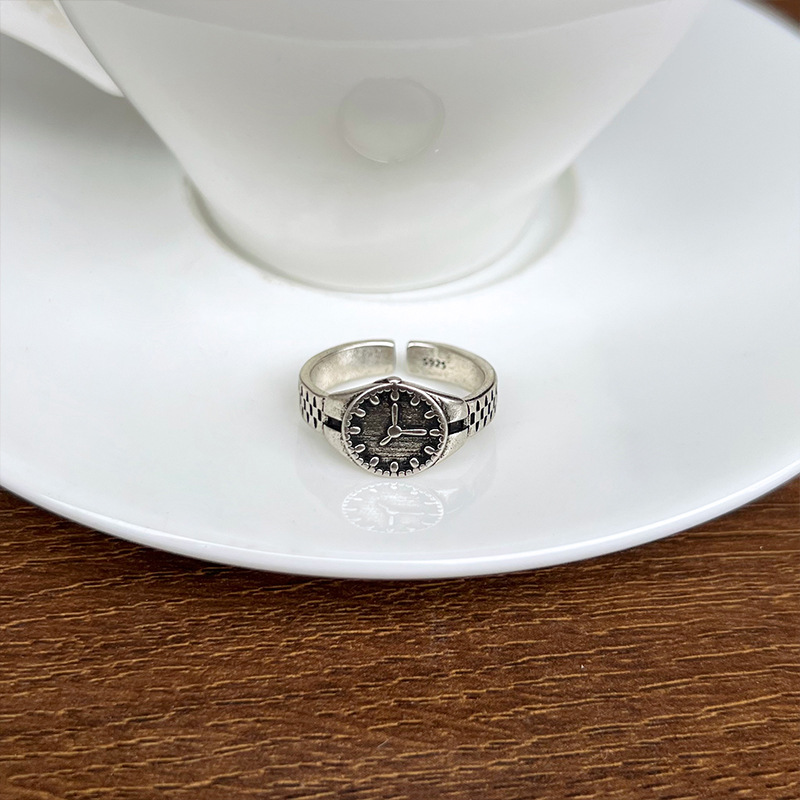 925er Silberring Damen, verstellbar offen