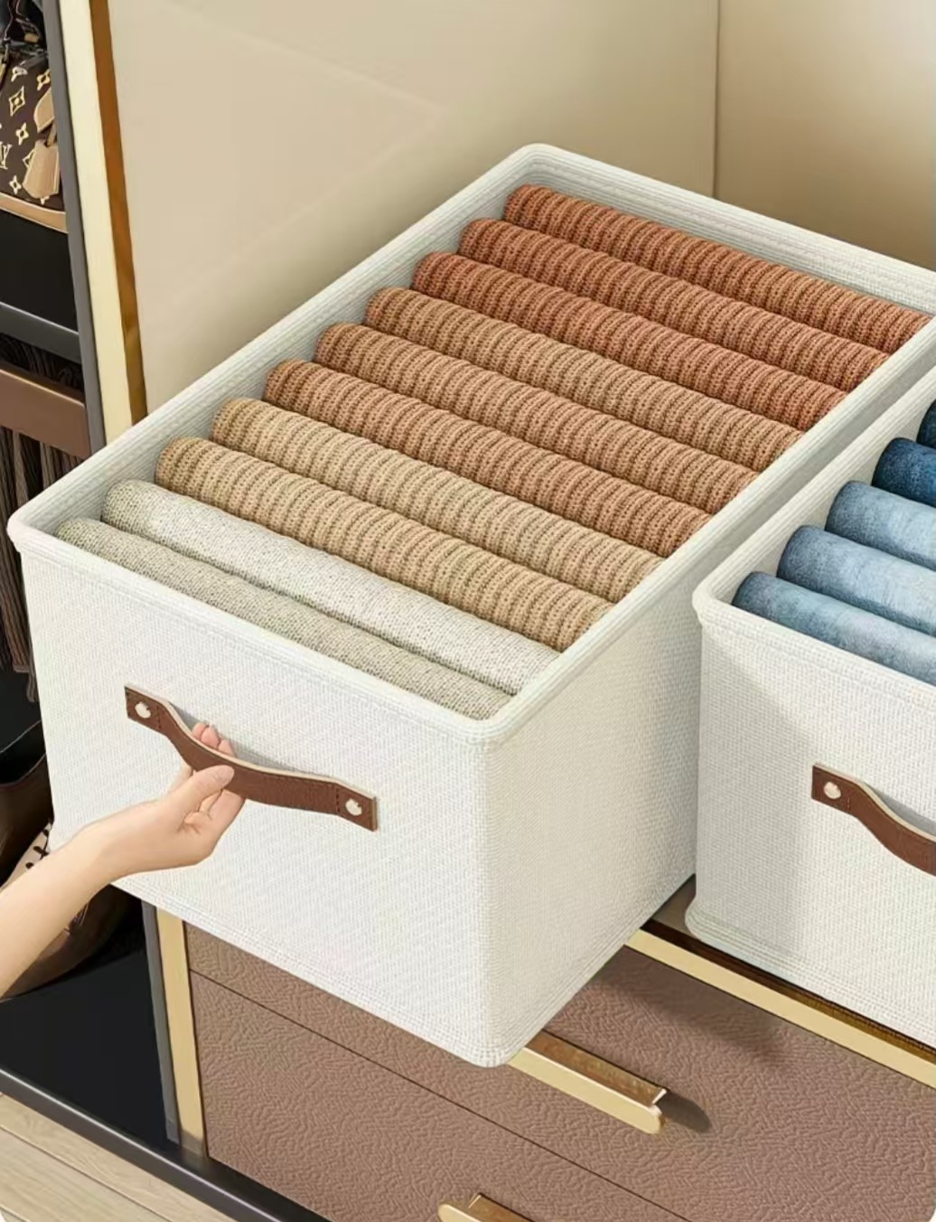 Clothing storage box thick Oxford fabric large capacity