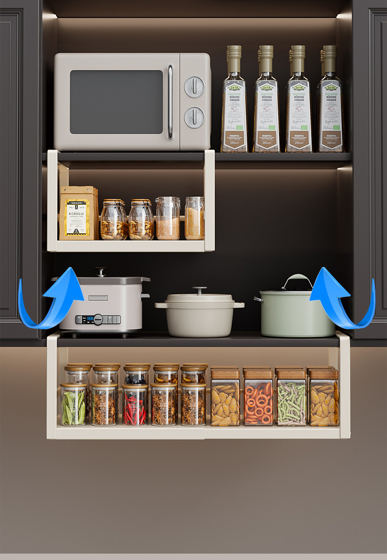 Expandable Multi-Tier Kitchen Storage Rack