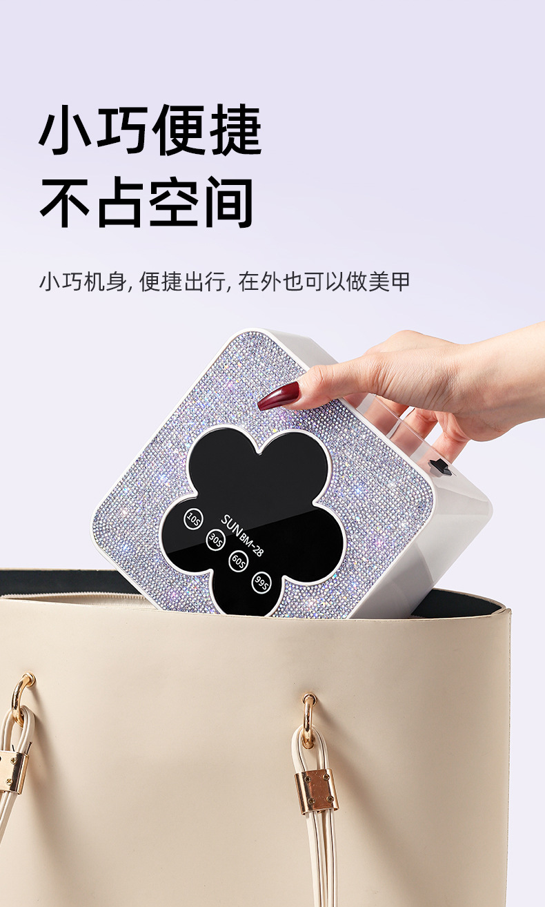 Rechargeable UV Nail Dryer, Wireless Quick-Dry