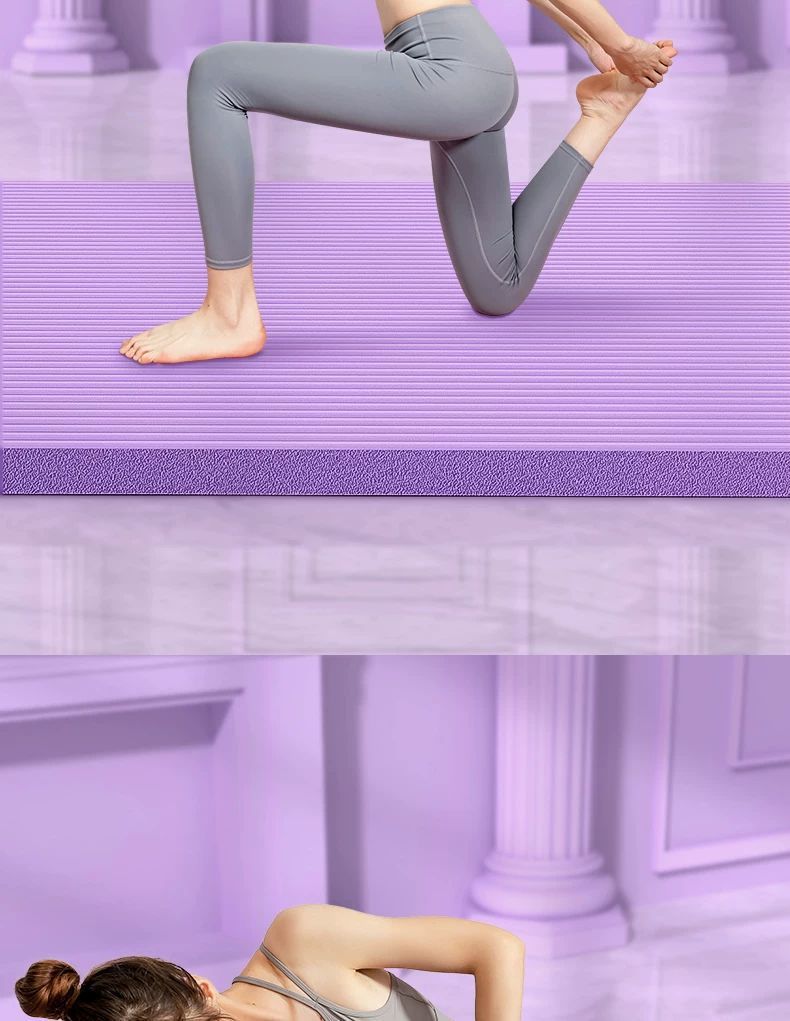 Yoga matı fitness, kaymaz, şok emici, sesli yalıtımlı