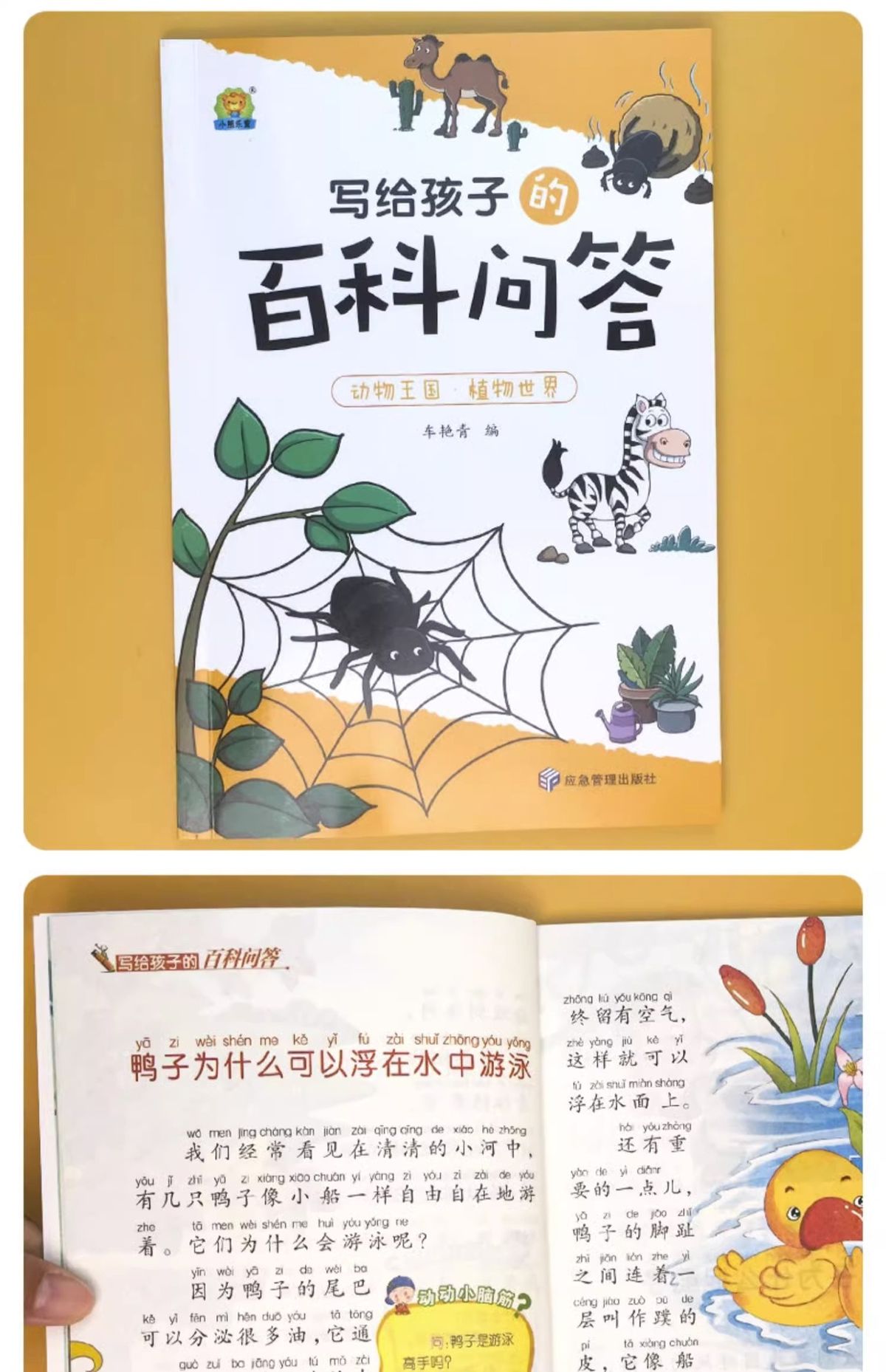 儿童趣味百科知识问答全书少儿动物人体科普绘本3岁8课外阅读书籍