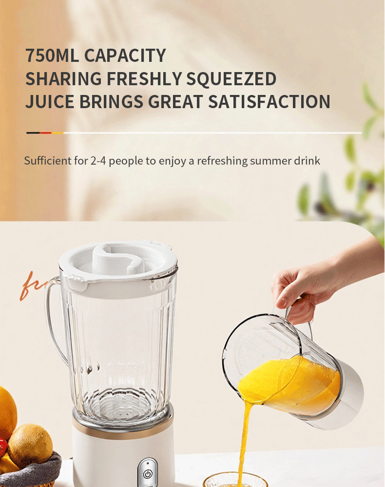 Portable juicer blender with ice crusher, multifunctional