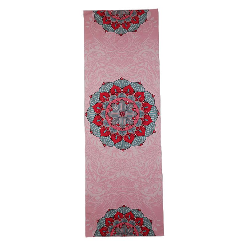 Yoga matı havlusu, ultra ince lif, kaymaz, ter emici