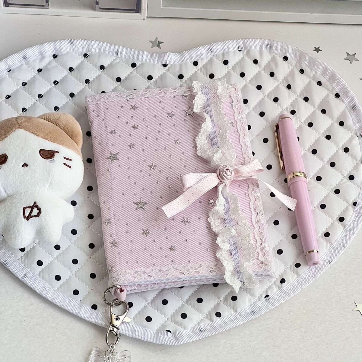 Pembe kanvas pasaport çantası çok işlevli seyahat organizer