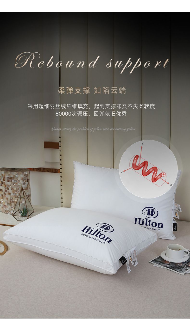 Cotton hotel pillow, three-protection, waterproof oil-resistant, single