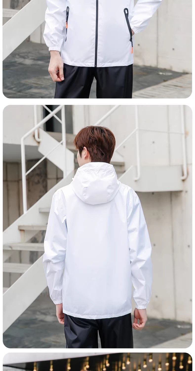 Two-piece raincoat and pants set breathable waterproof for cycling outdoor