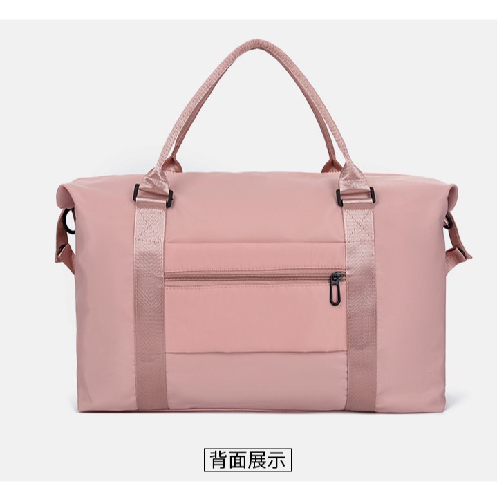Travel bag with wet and dry compartments, large capacity