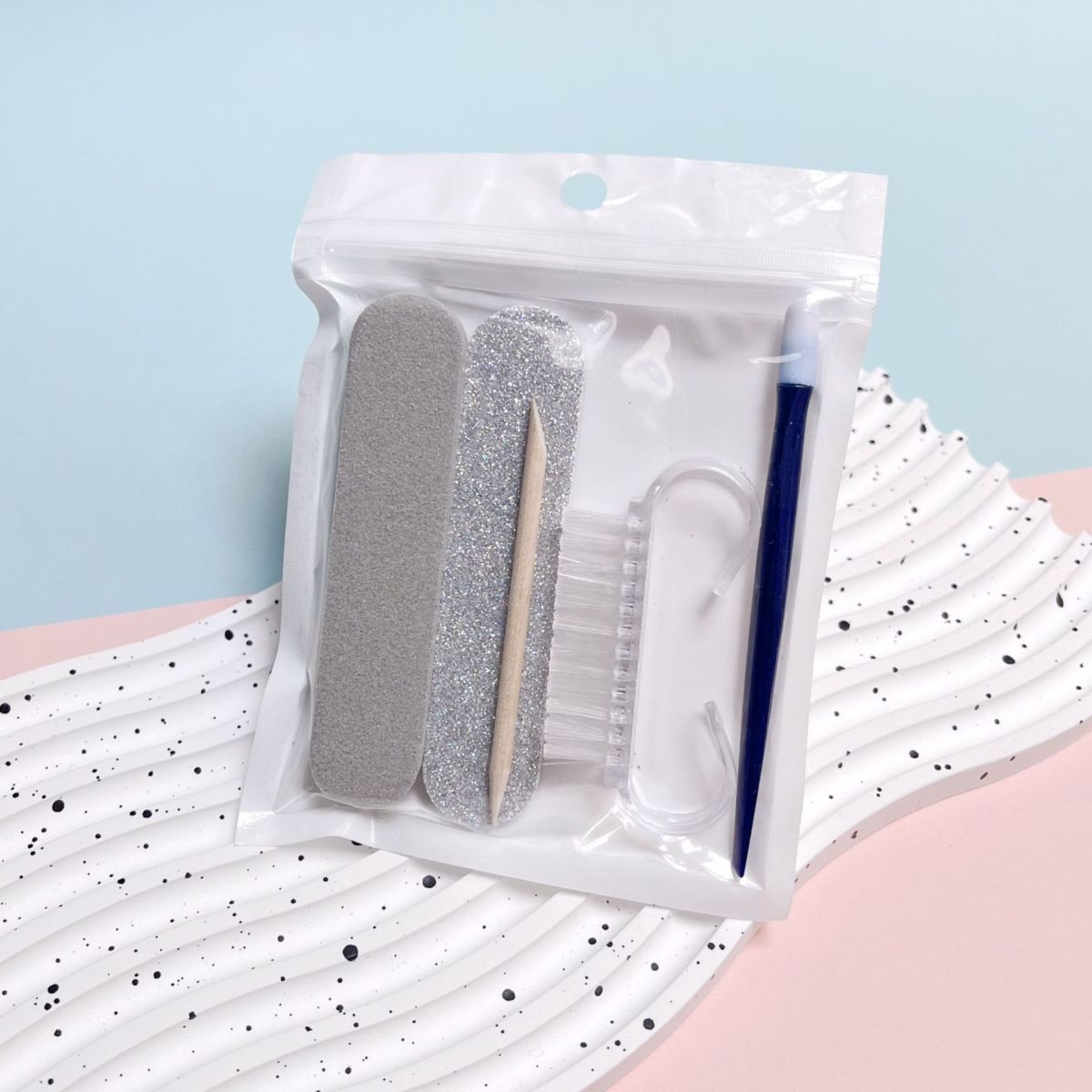 Portable nail care kit with clippers, file and tools