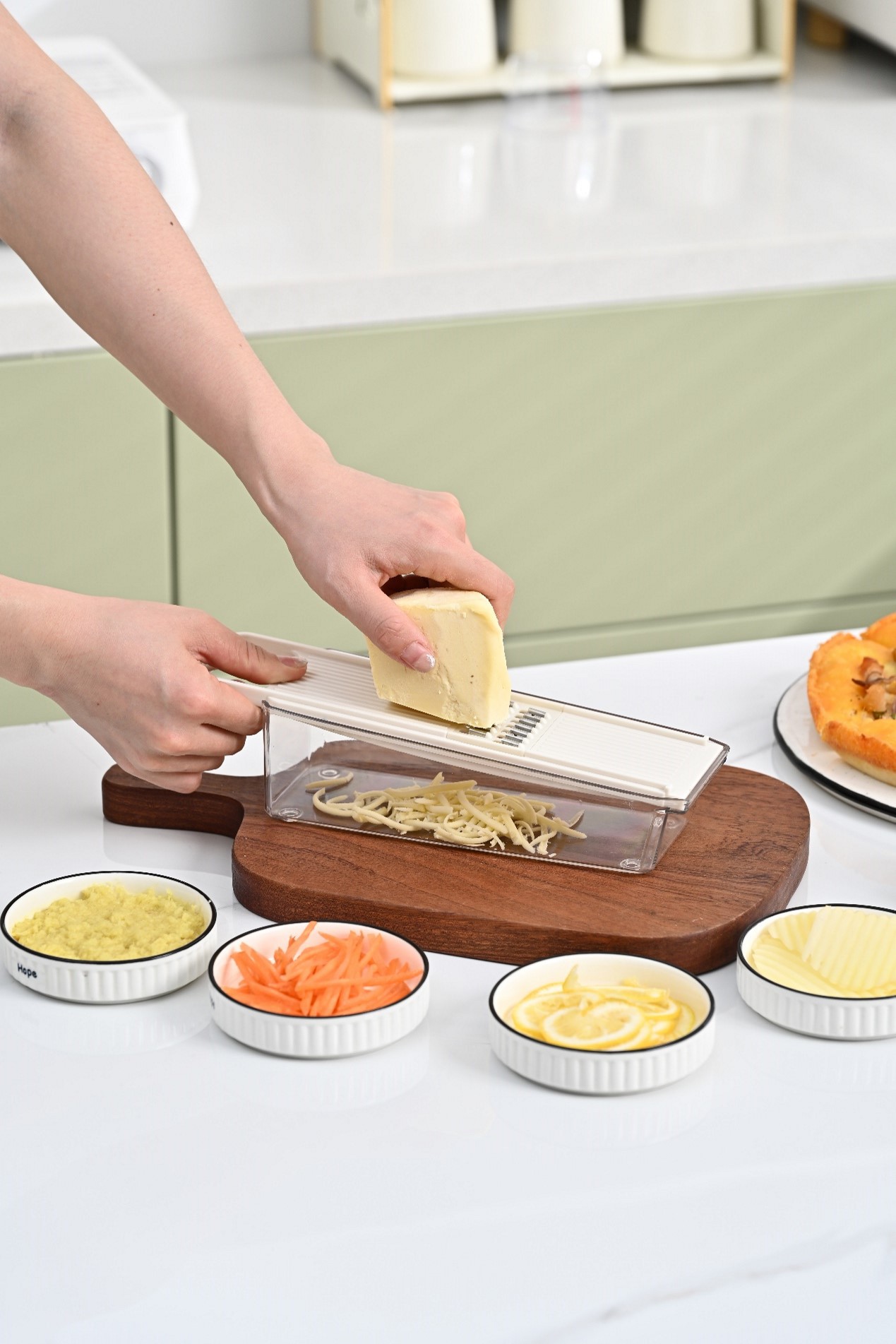 Mini Vegetable Cutter, Potato Shredder, Hand Guard, Kitchen Tool