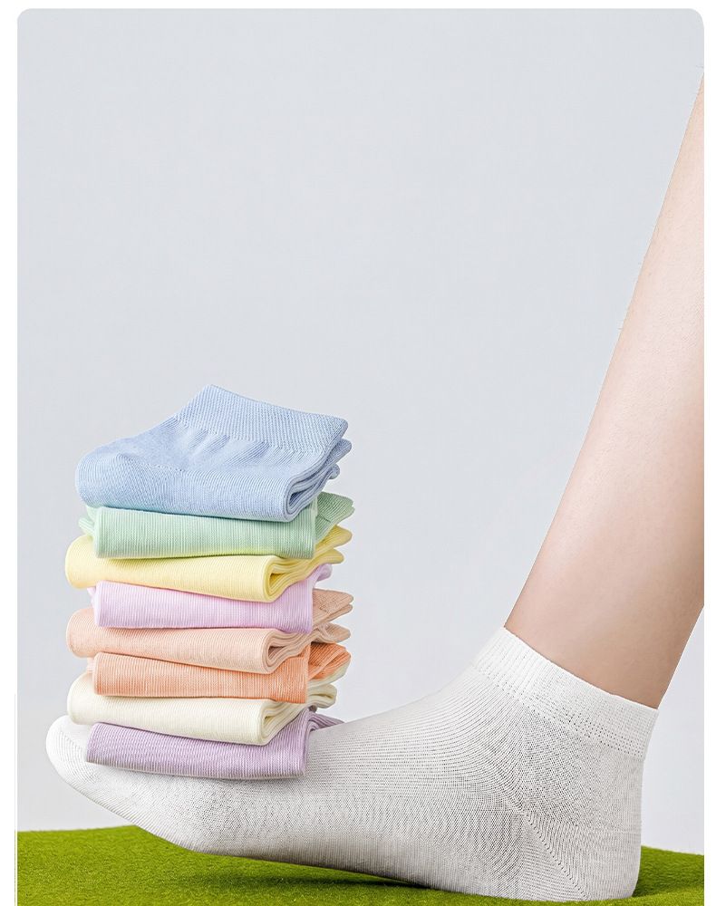Damensocken, reine Baumwolle, Sommer, rutschfest