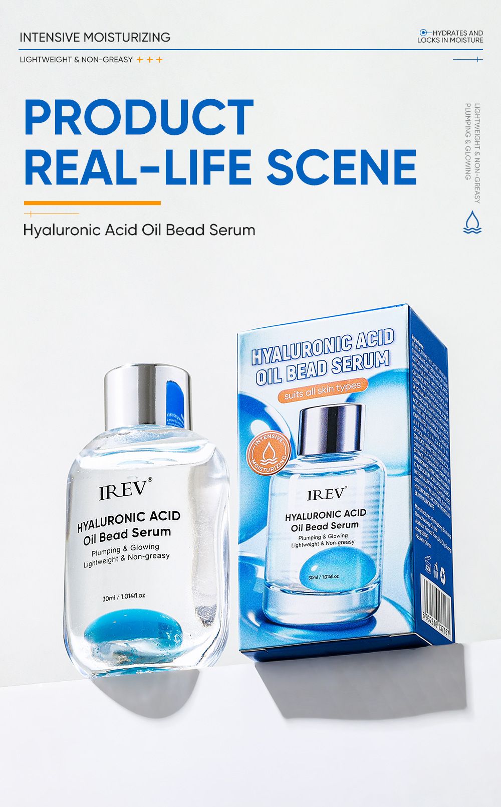 Hyaluronsäure-Öltropfen Serum Barrierenreparatur glättend feuchtigkeitsspendend