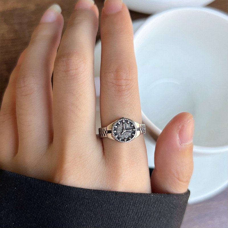 925er Silberring Damen, verstellbar offen