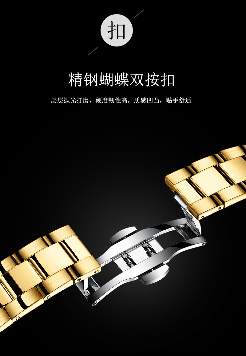 Herrenarmbanduhr mit Kalender, transparentes Design, wasserdicht