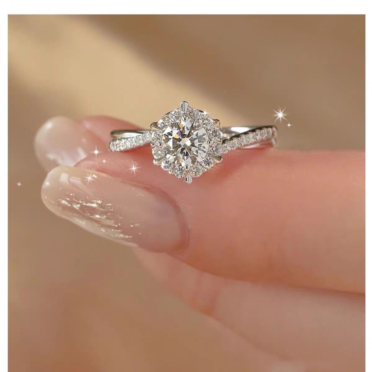 Couple ring set, wedding, adjustable open design