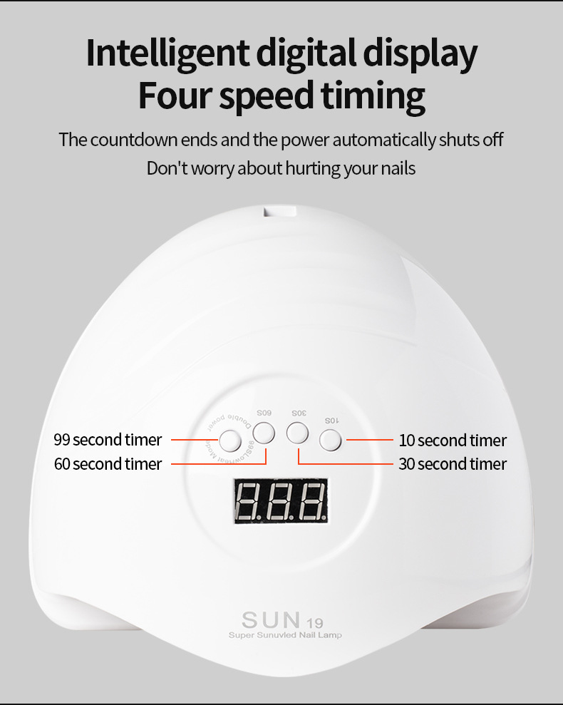 Taşınabilir UV LED tırnak kurutma lambası hızlı kuruma