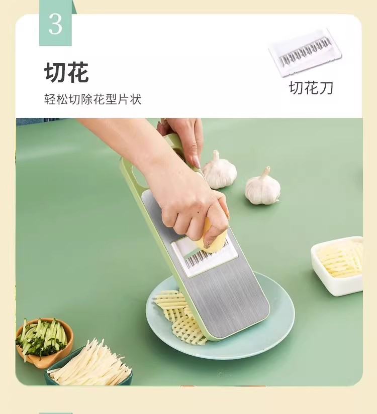 Stainless steel vegetable grater for potatoes and carrots