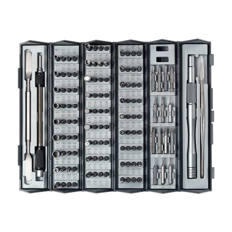 24-in-1 screwdriver kit 115-piece phone repair set with leather bag