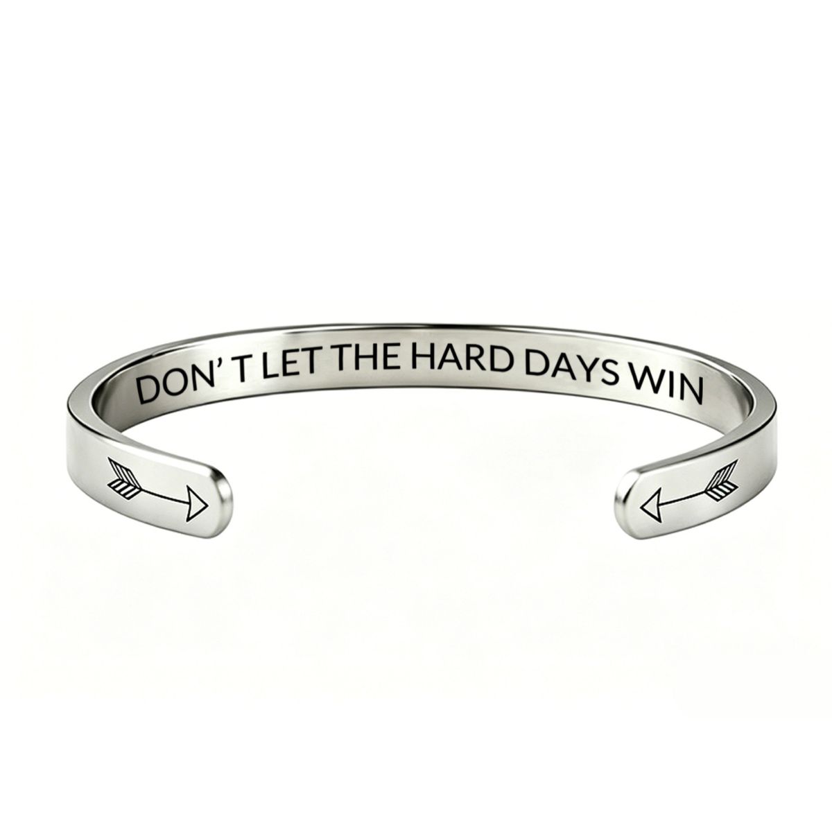 Stainless steel open bracelet, engraved design, multicolor