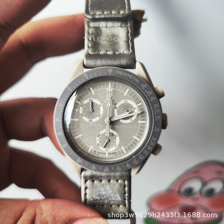 Herren-Chronograph mit Mond- und Merkur-Design