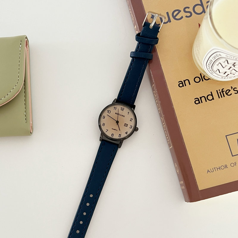 Damen Retro-Quarzuhr mit elegantem schlichtem Design