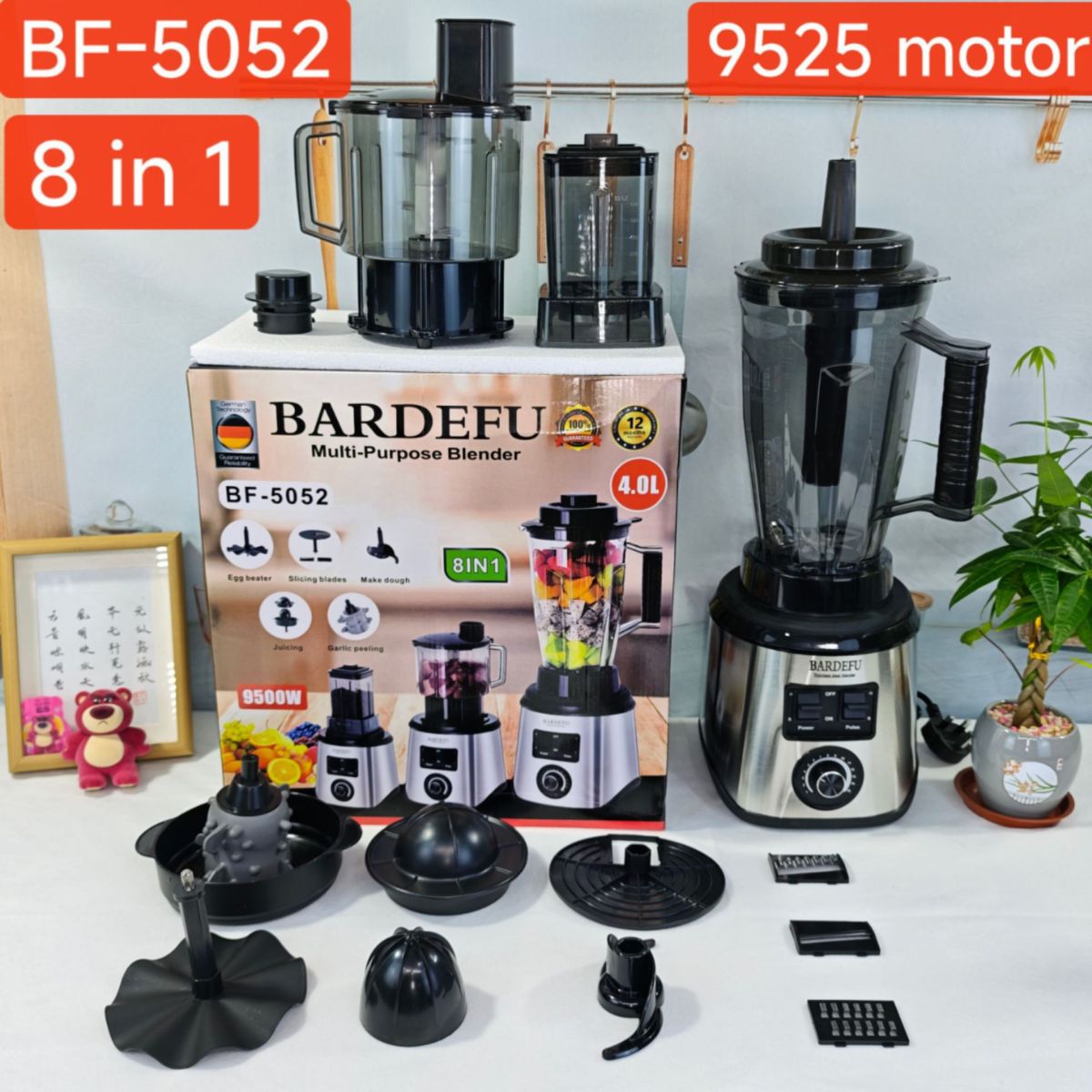 Yüksek hızlı blender 220-240V, çok kapasiteli, ev ve ticari kullanım