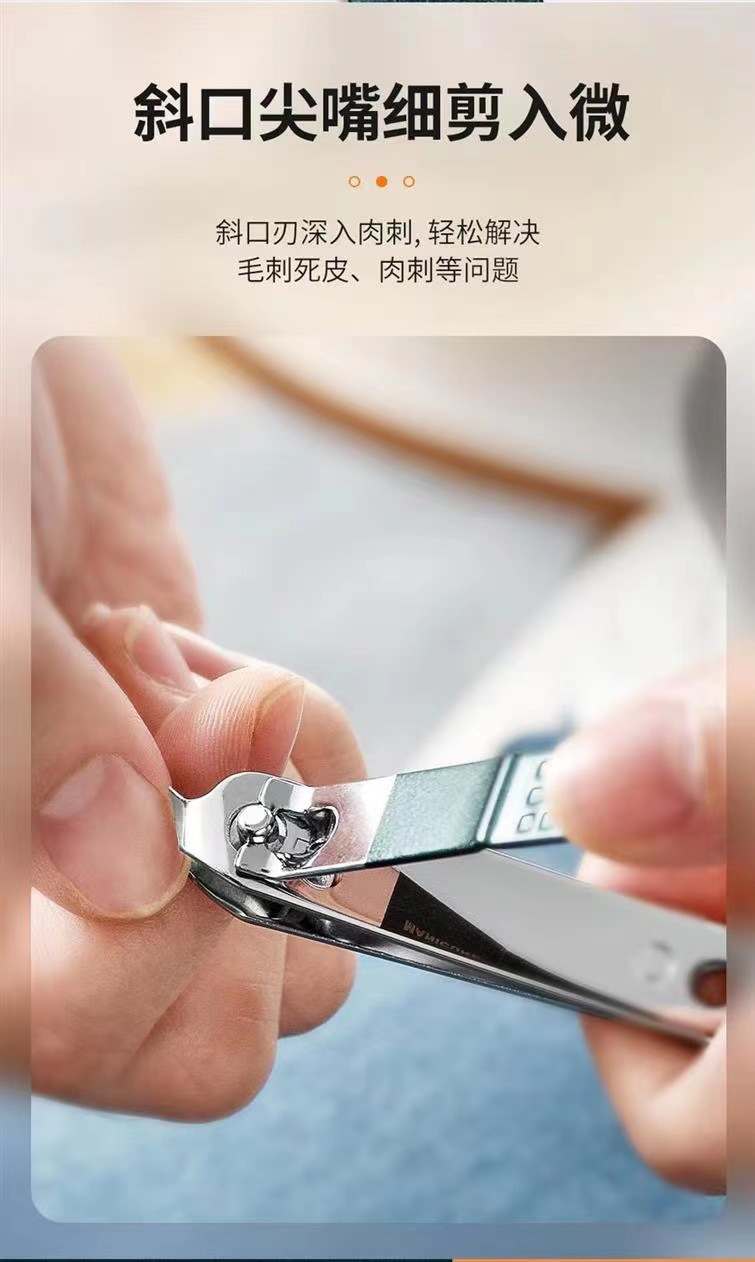 Nagelschere-Set 4-teilig, Großformat, Moosgrün