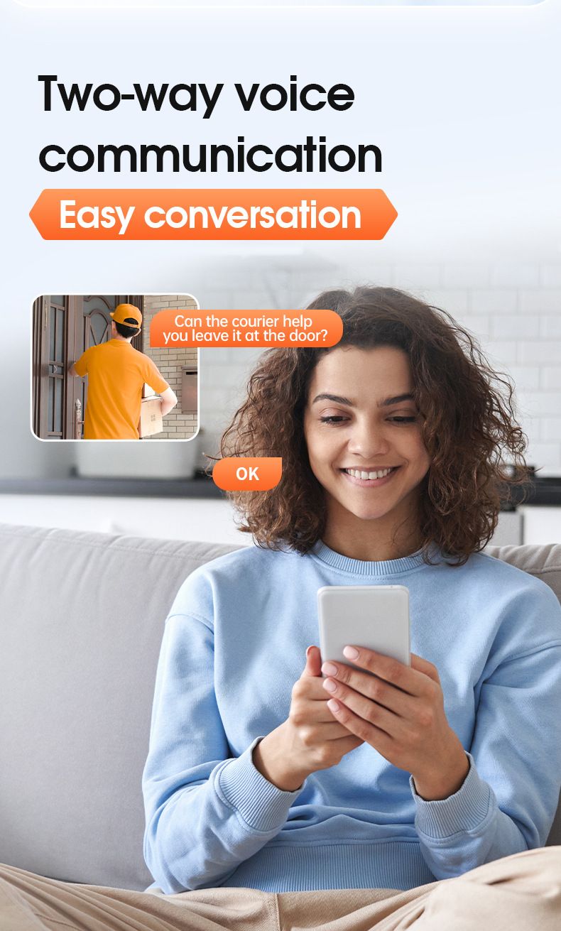 TUYA smart security camera, HD night vision, WiFi