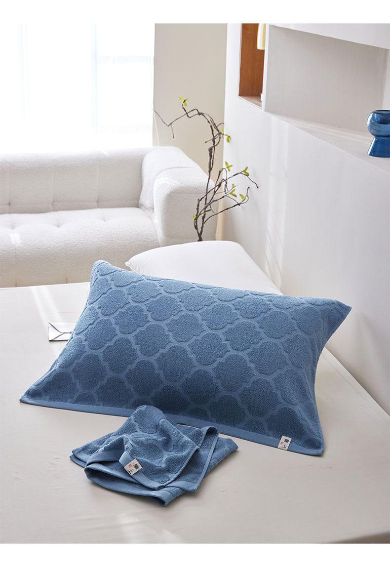 Cotton pillowcase pair, anti-oil, non-slip, all-season