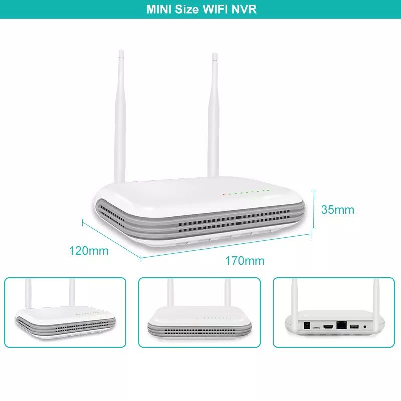 4 kanal WiFi kamerası kiti, 8MP, su geçirmez, gece görüşü