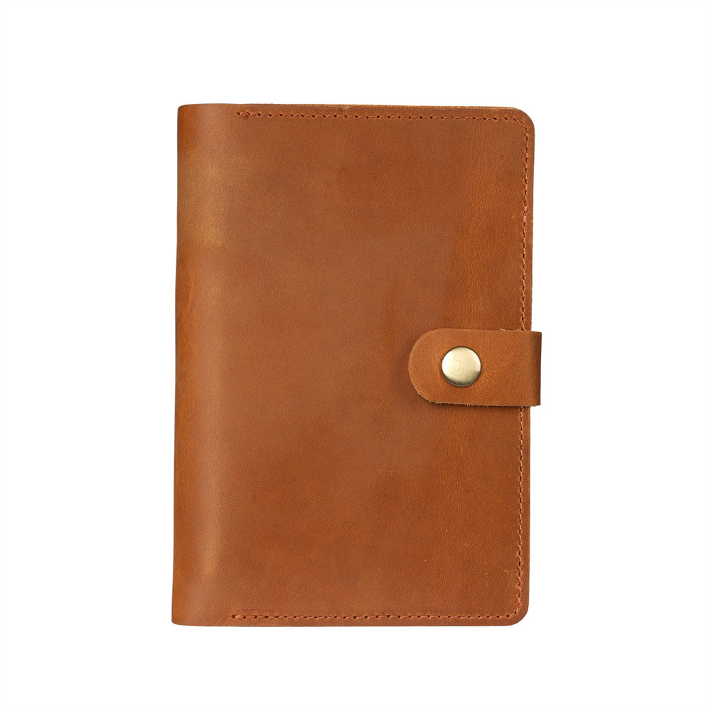 1158 Genuine Leather Crazy Horse Passport Travel Wallet Card Holder