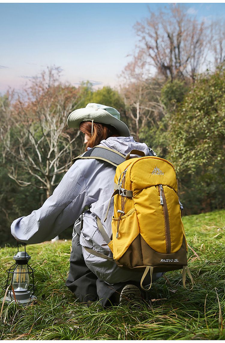 Hiking and trekking backpack, lightweight, multifunctional