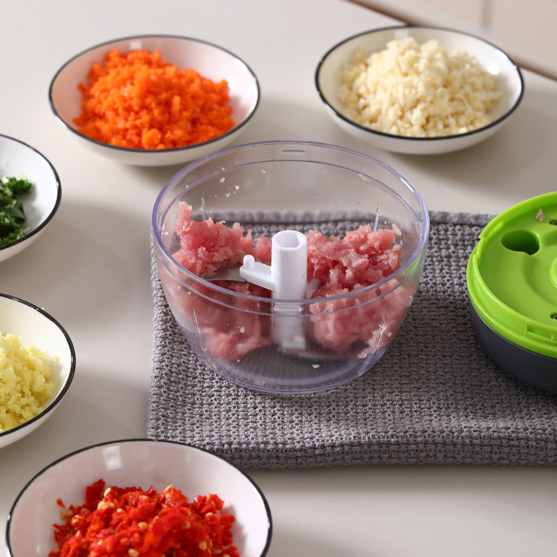 2-in-1 multifunctional vegetable cutter, garlic press