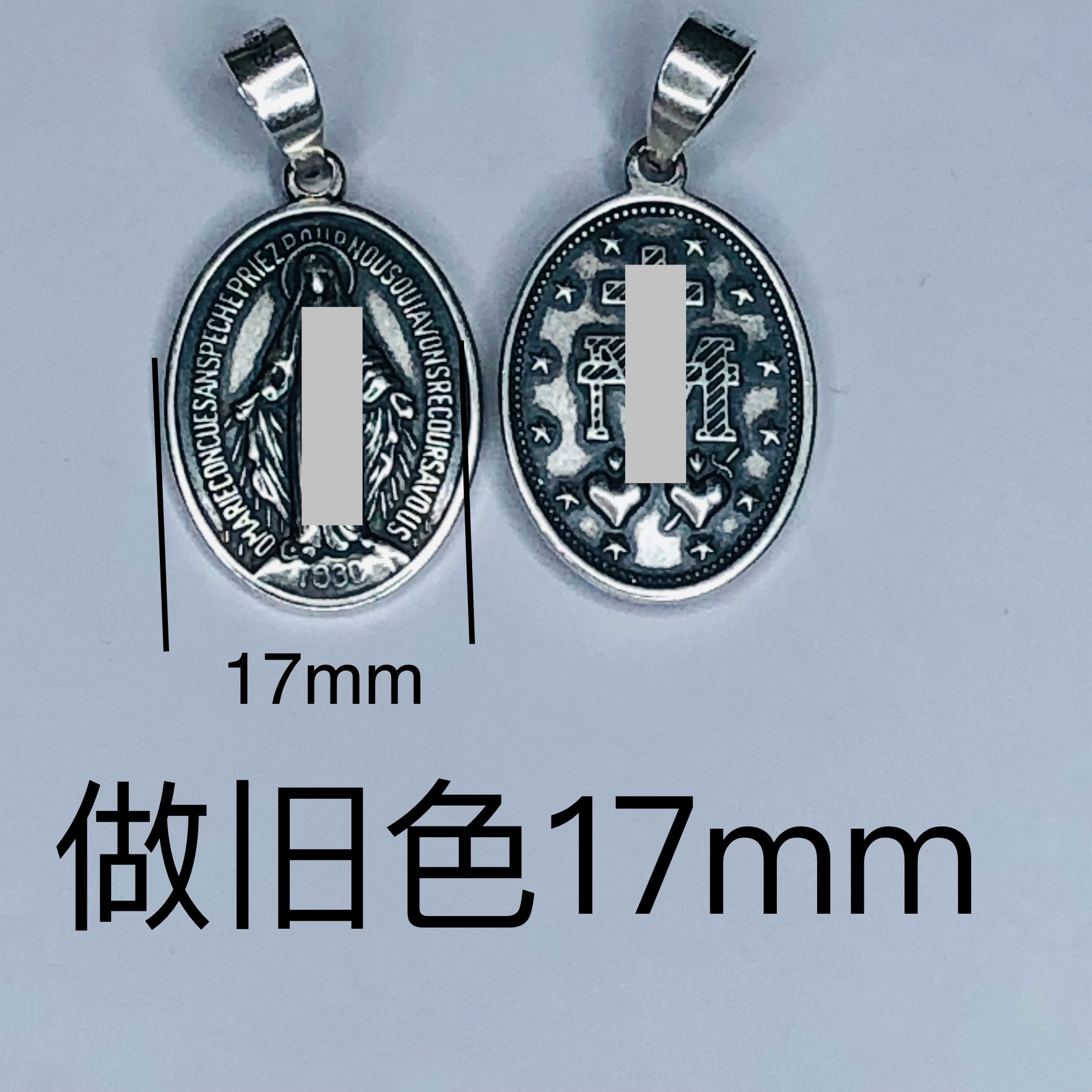 Sterling-Silber-Anhänger Vintage westliches Design mit Antik-Optik