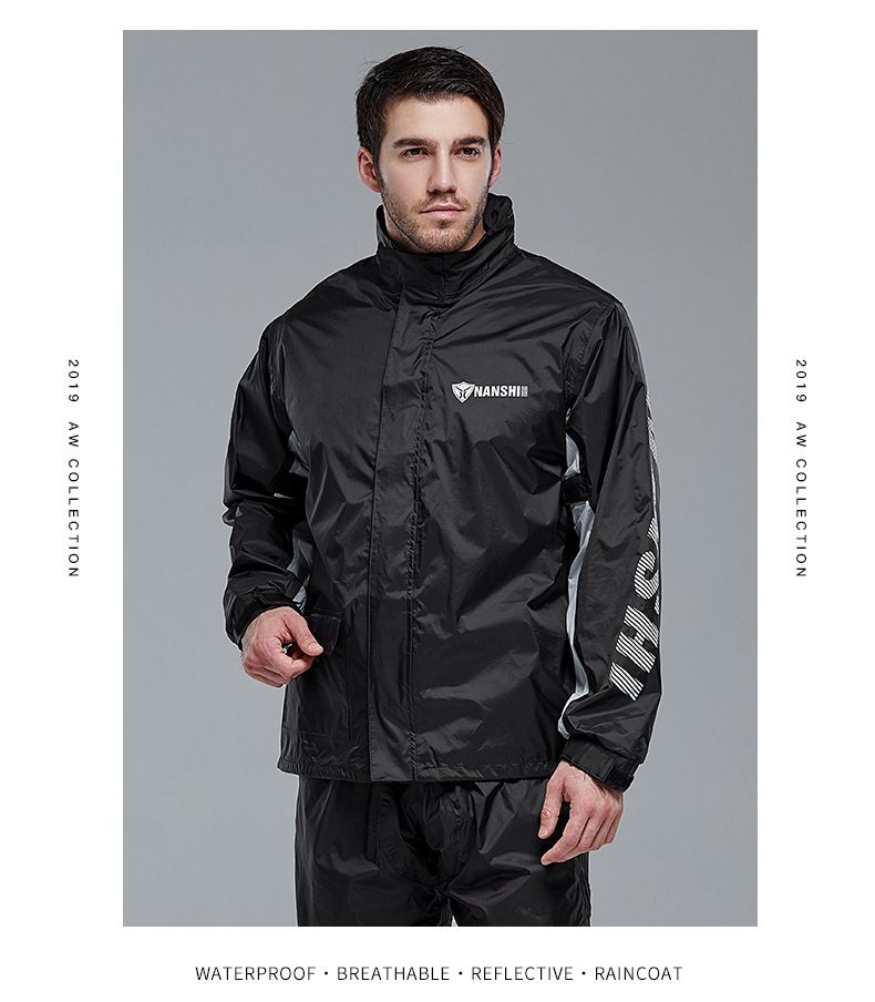 Blauer Löwe Regenmantel-Anzug reflektierend Motorrad Fahrrad