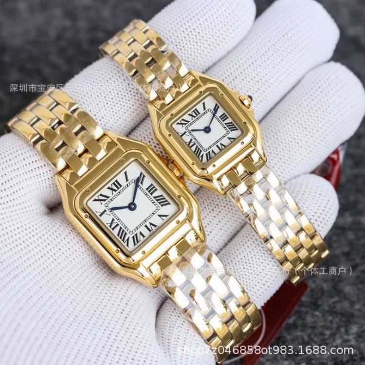 Cheetah Classic Stainless Steel Square Quartz Women's Watch