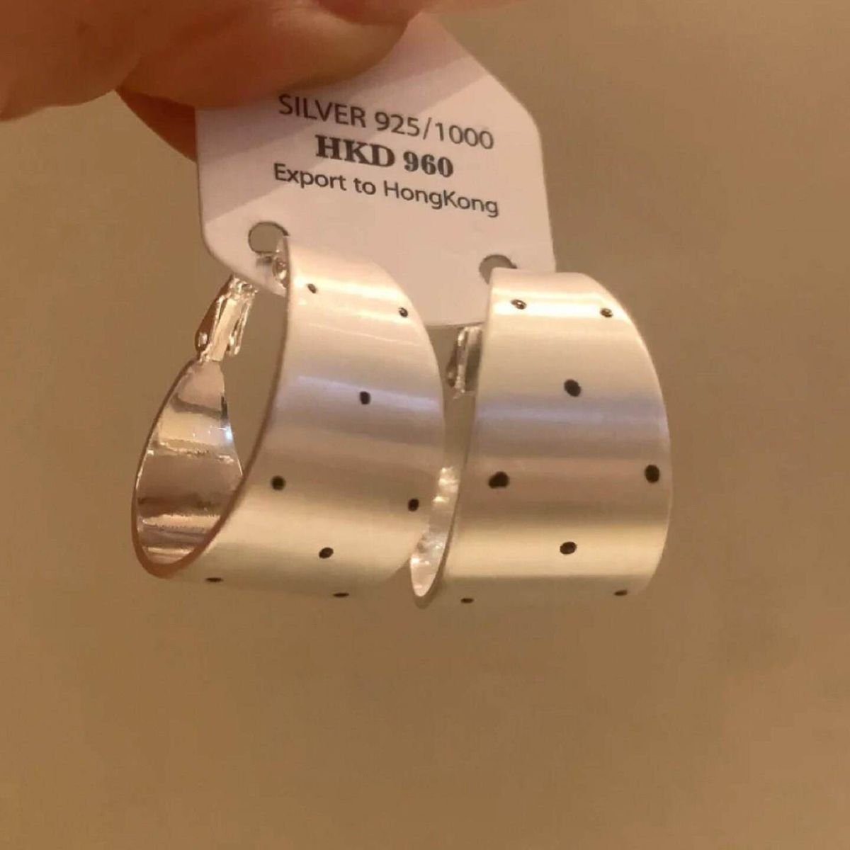 925 gümüş C halka küpe, altın kaplı, minimalist tasarım