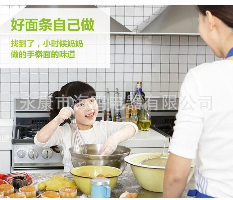 海鸥DHH-200A豪华型台式压面机 家用电动面条机家用不锈钢面棍