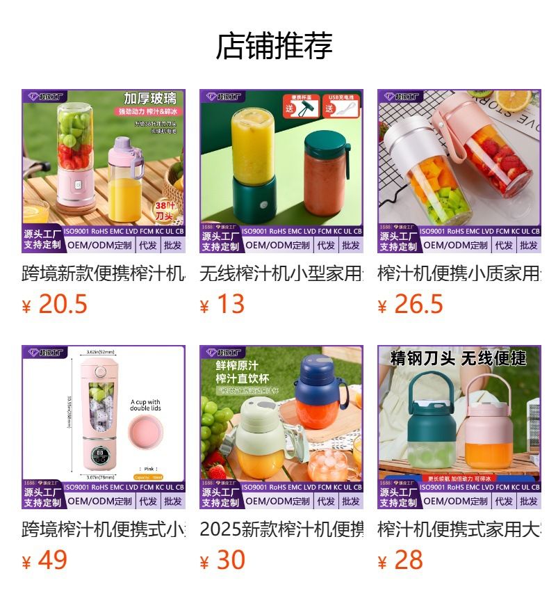 Fully automatic fruit juicer, portable electric