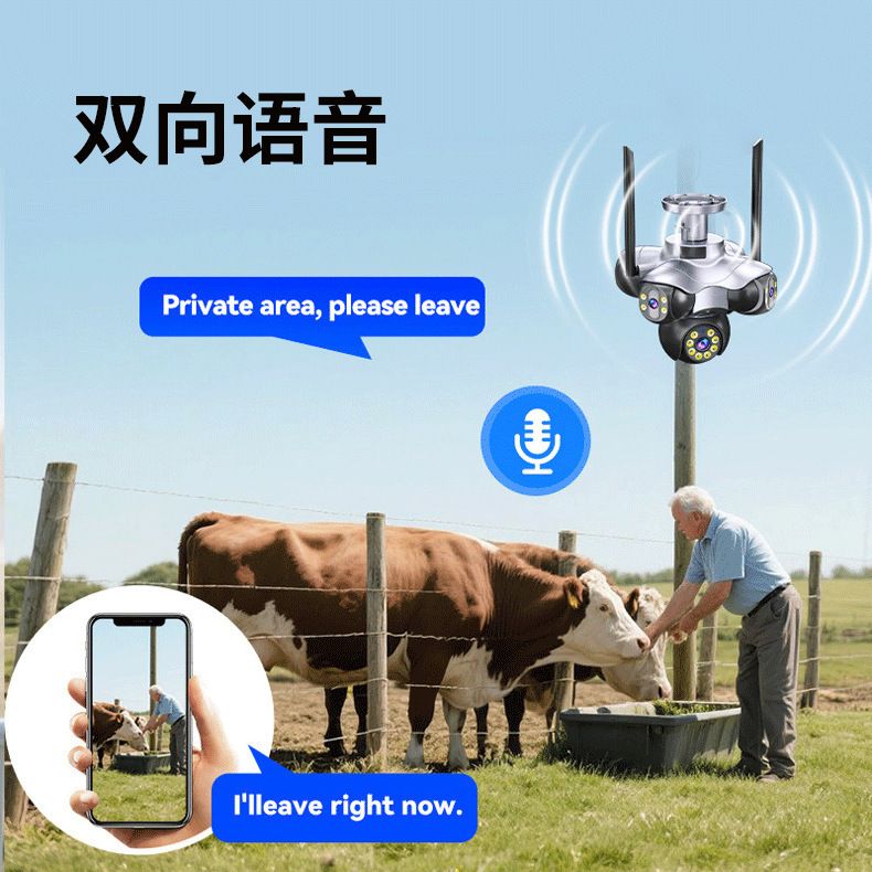 5-channel surveillance camera, motion detection, WiFi alarm, indoor/outdoor