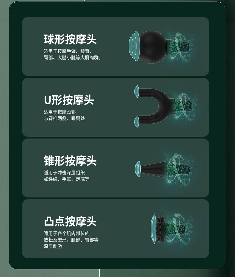 全球跨境经典迷你款机械按键筋膜枪健身棒按摩棒筋膜枪 跨境专享
