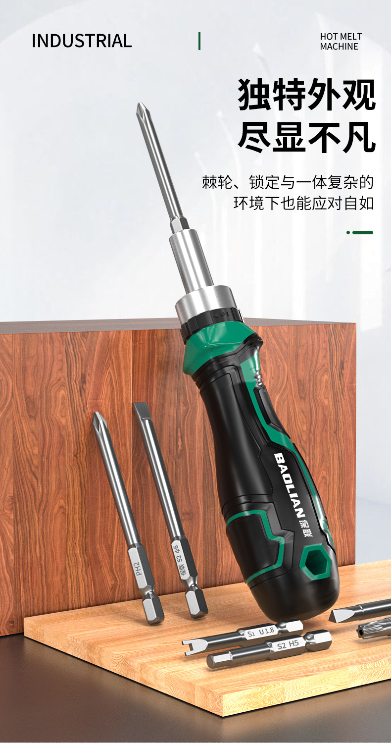 Ratchet screwdriver set, precision, multifunctional