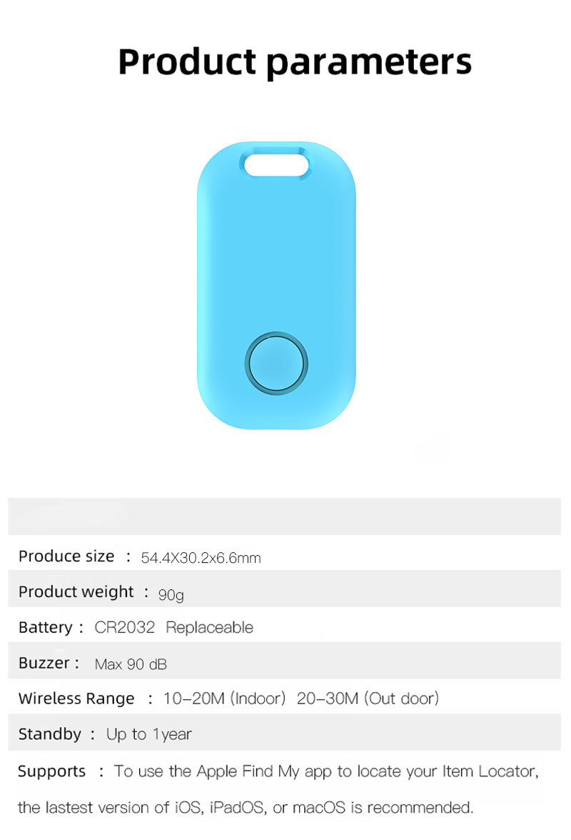 Intelligenter Positions-Tracker mit Klebeetikett für Schlüssel und Handy