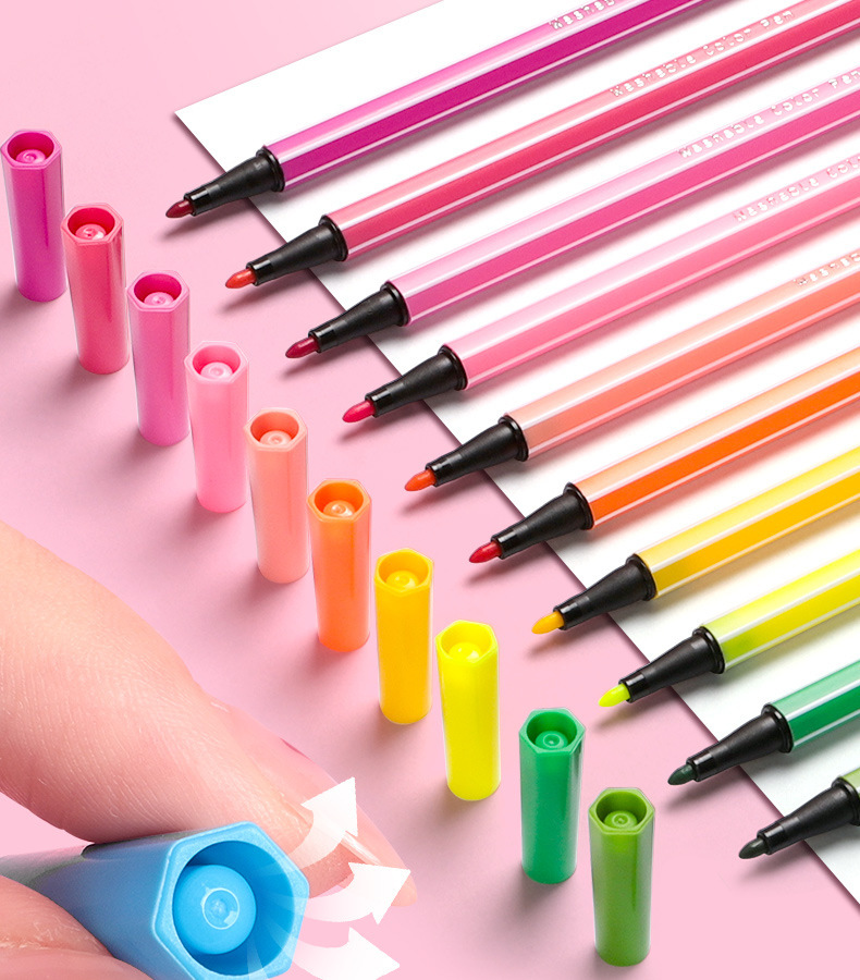 Aquarell-Marker-Set 12er und 48er waschbar