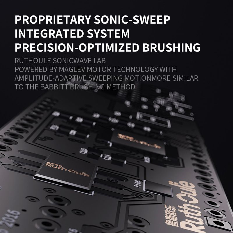 V8Pro 跨境亚马逊声波扫振全自动电动牙刷软毛批发礼盒装长续航