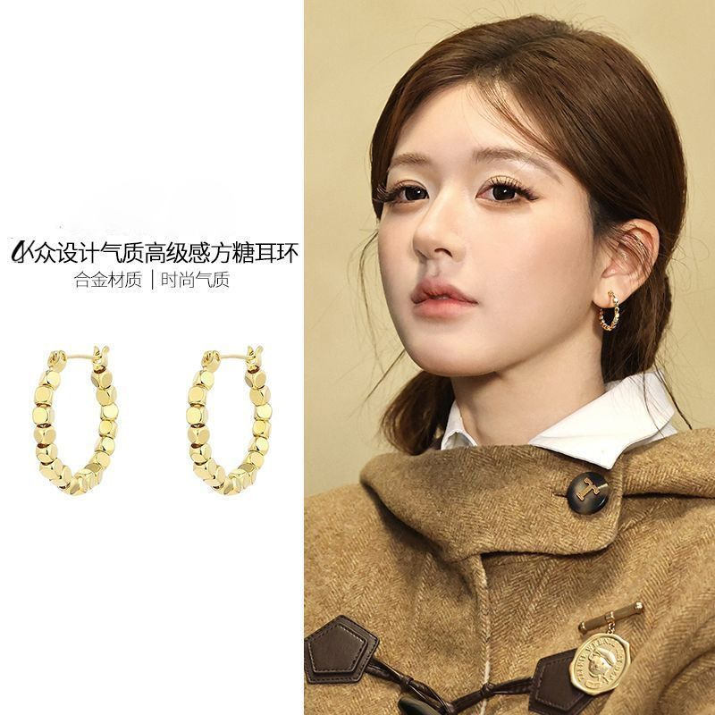 Design earrings, lightweight luxury, versatile, elegant