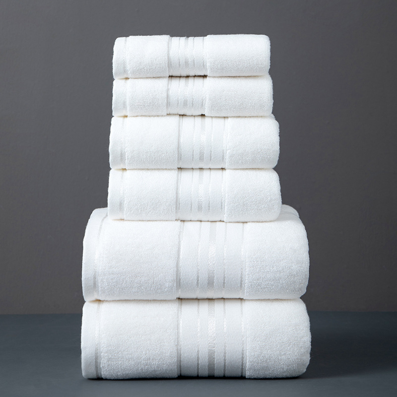 Cotton 6-Piece Towel Set Thick Bath Towels