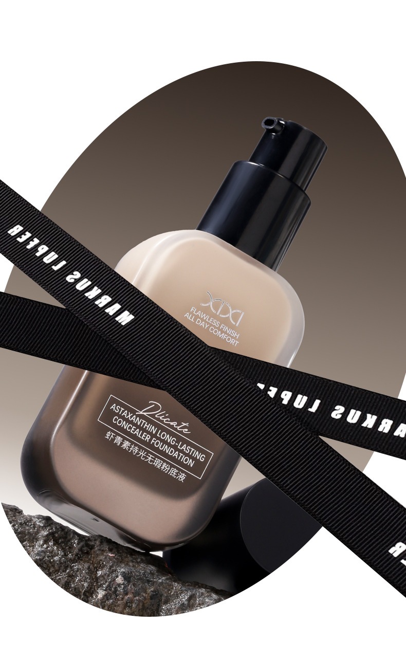 Xixi astaxanthin liquid foundation, flawless, moisturizing, durable