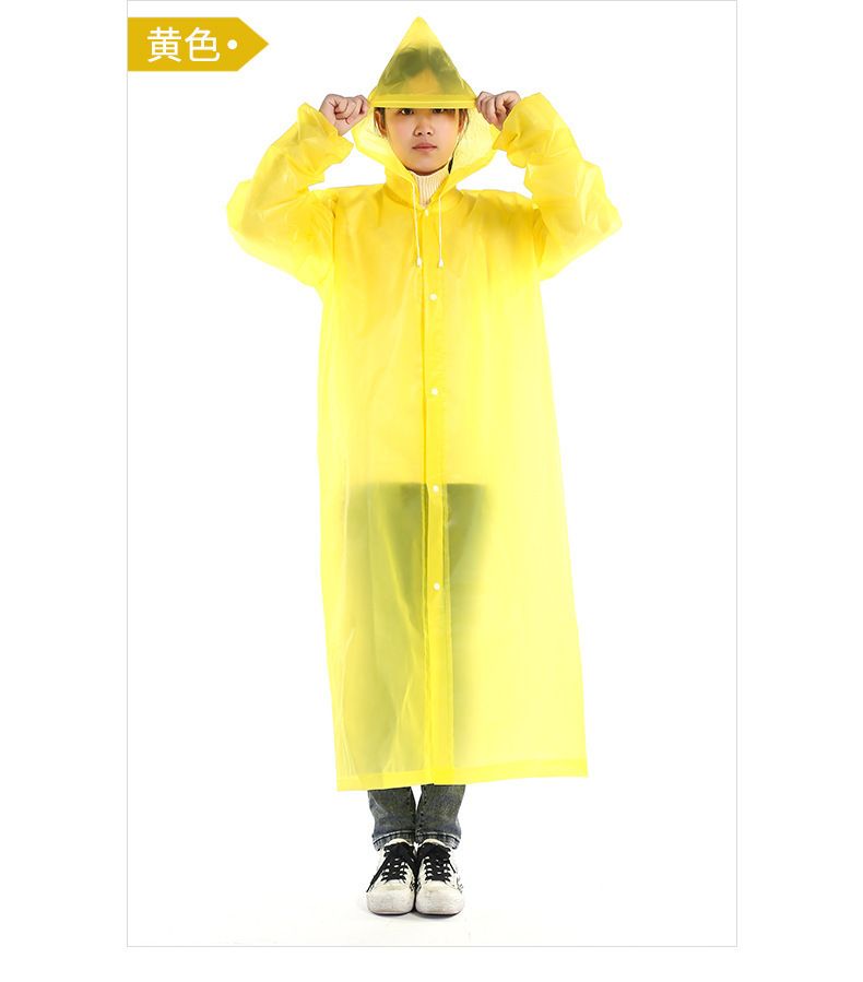 Women's EVA Raincoat, Thickened, Transparent, Waterproof