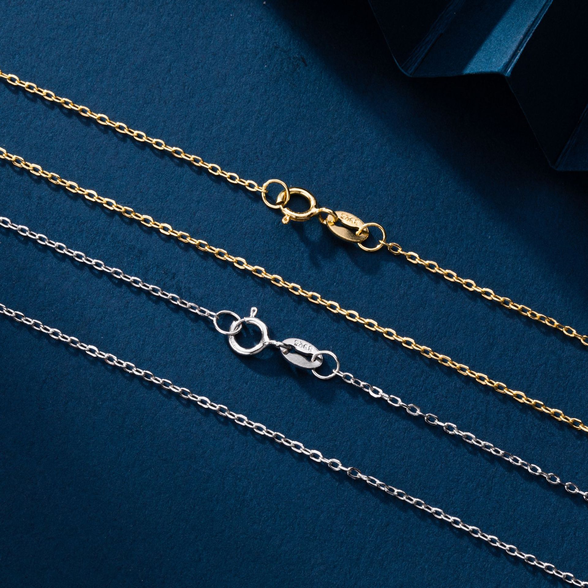 S925 sterling silver necklace, clavicle chain, DIY base